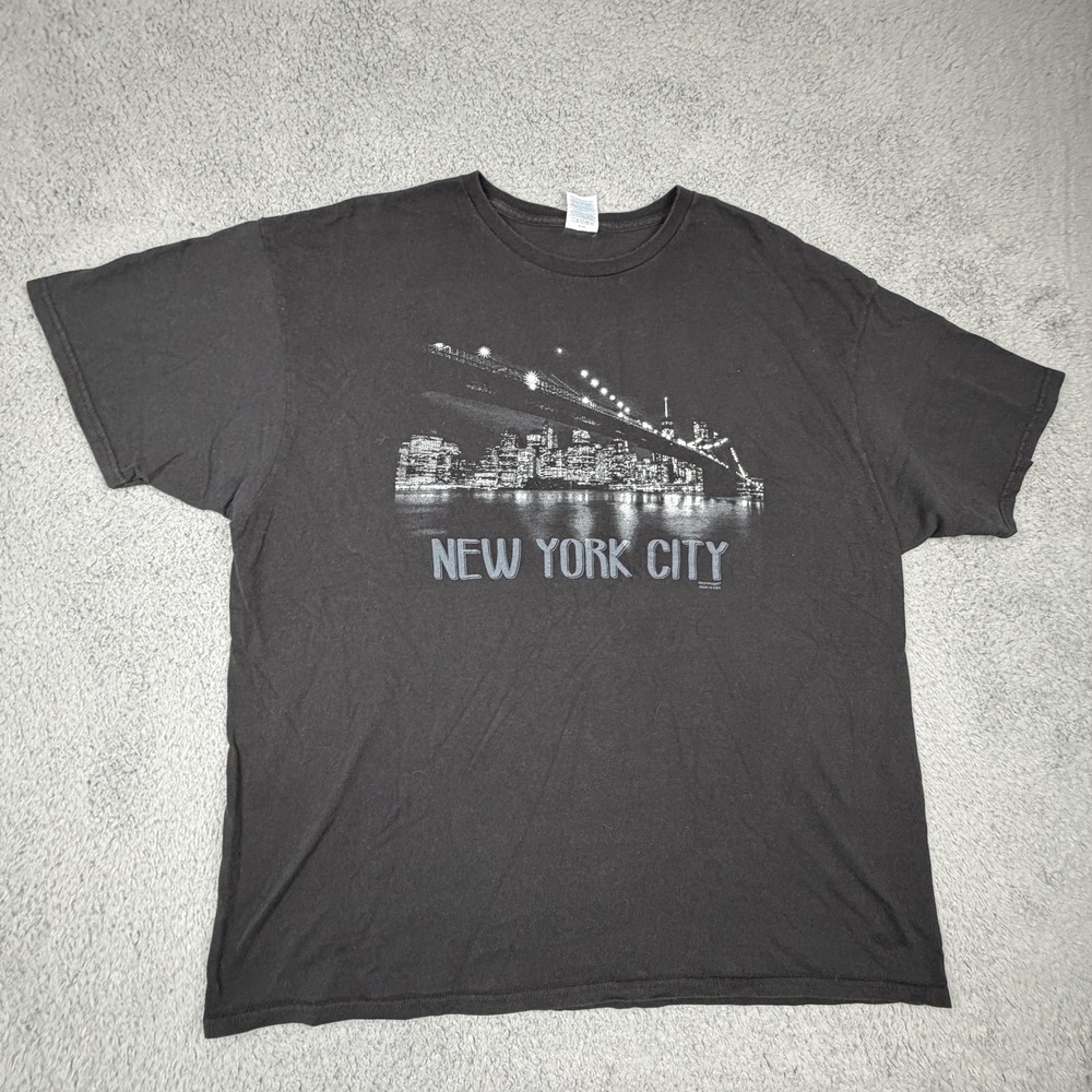 New York City Shirt Mens 2XL Black Graphic Skyline Souvenir Delta‎ Pro Weight